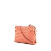 Bottega Veneta  Nodini shoulder bag  in red intrecciato leather - 00pp thumbnail