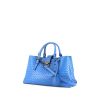Bottega Veneta  Roma shoulder bag  in blue intrecciato leather - 00pp thumbnail