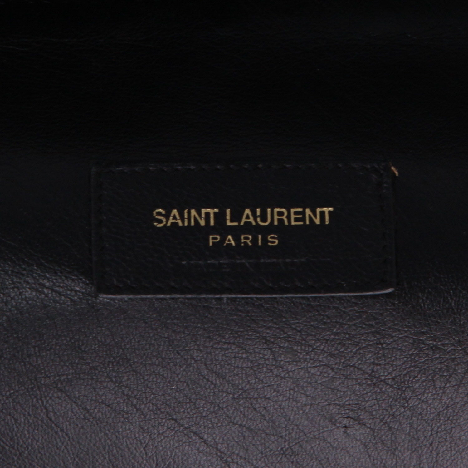 Sac à main Saint Laurent  Chyc en cuir gris - Detail D2