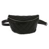 Bolsito-cinturón Chanel  Pochette ceinture en cuero acolchado negro - Detail D2 thumbnail