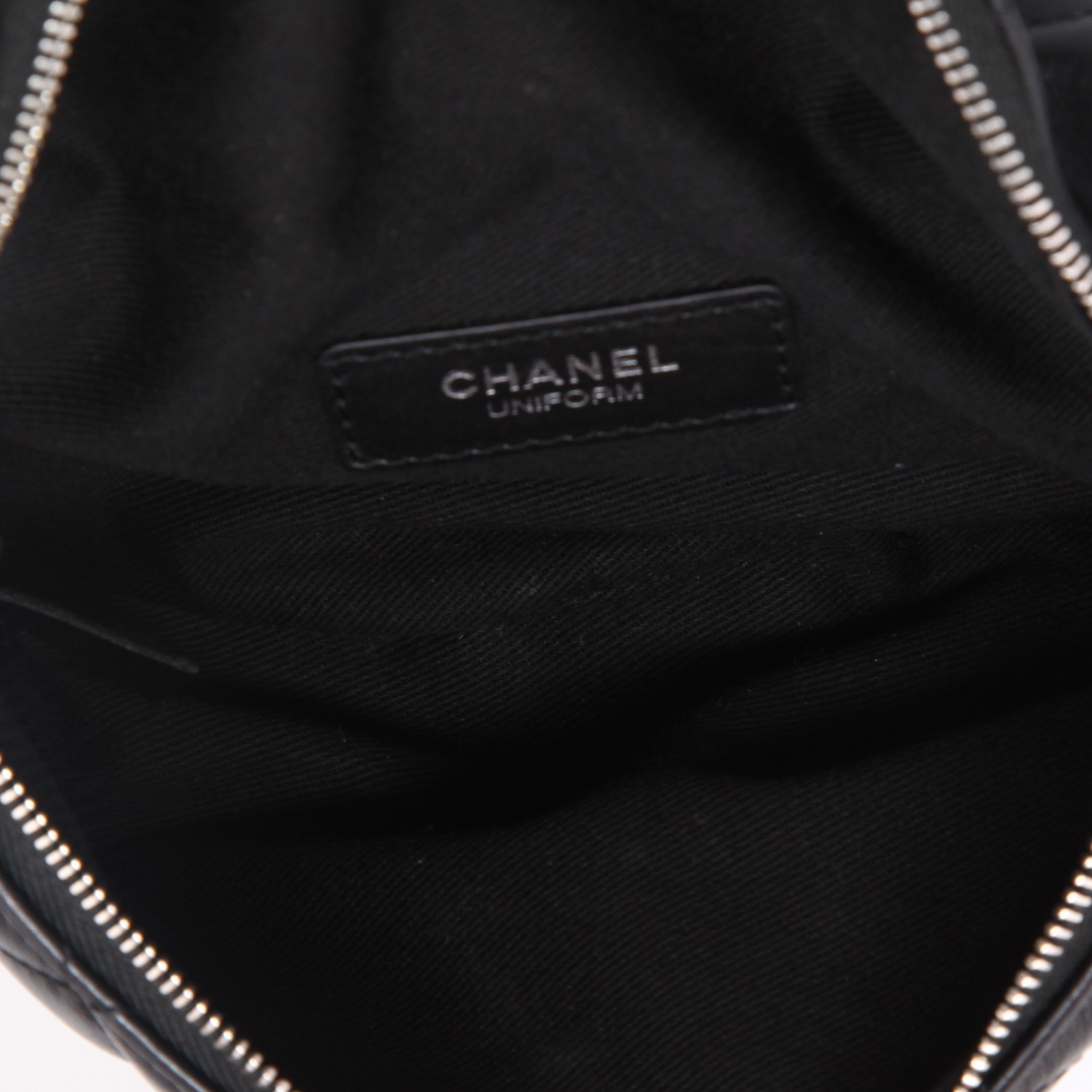 Pochette-cintura Chanel  Pochette ceinture in pelle trapuntata nera - Detail D8