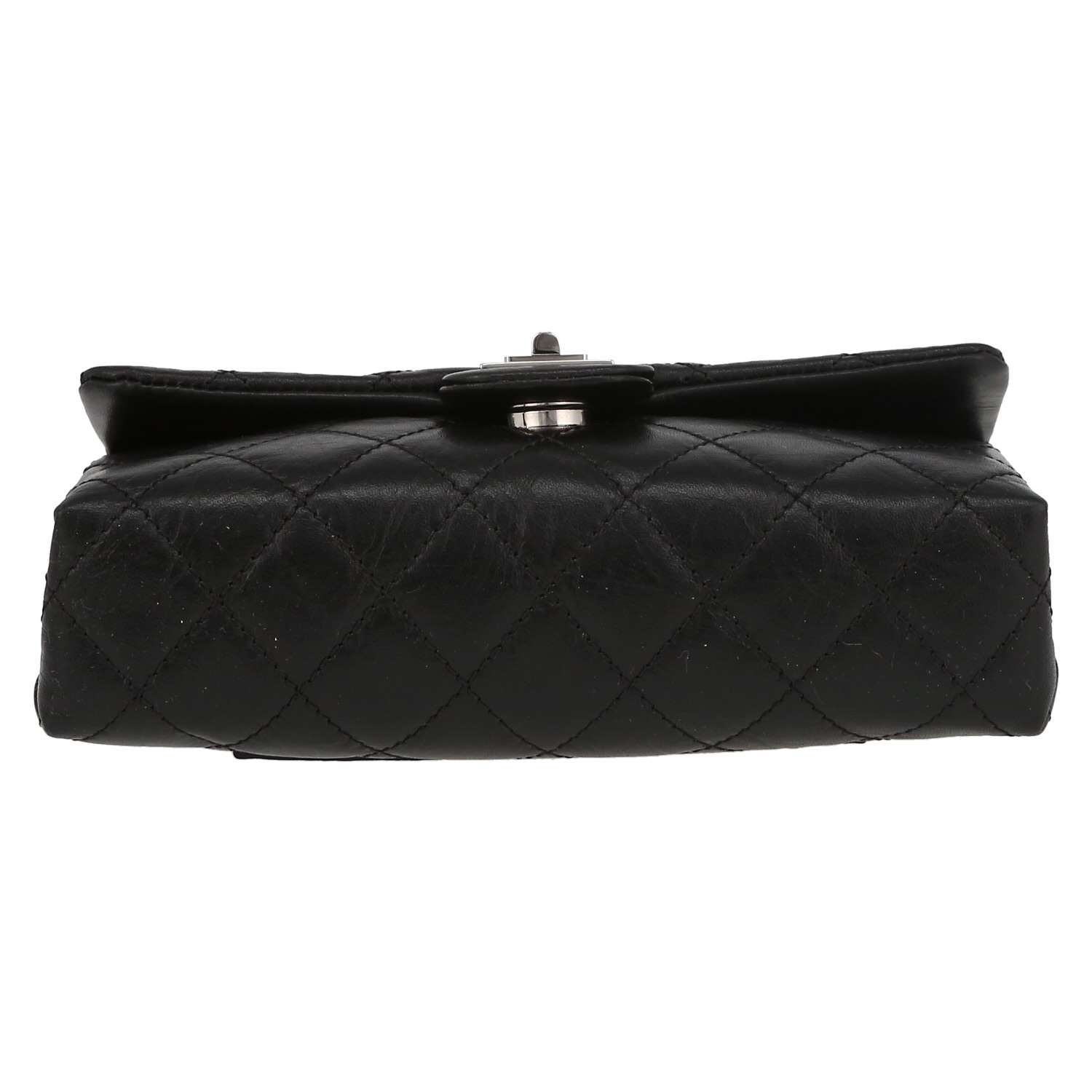 Pochette-ceinture Chanel Pochette ceinture en cuir grainé noir - Detail D4