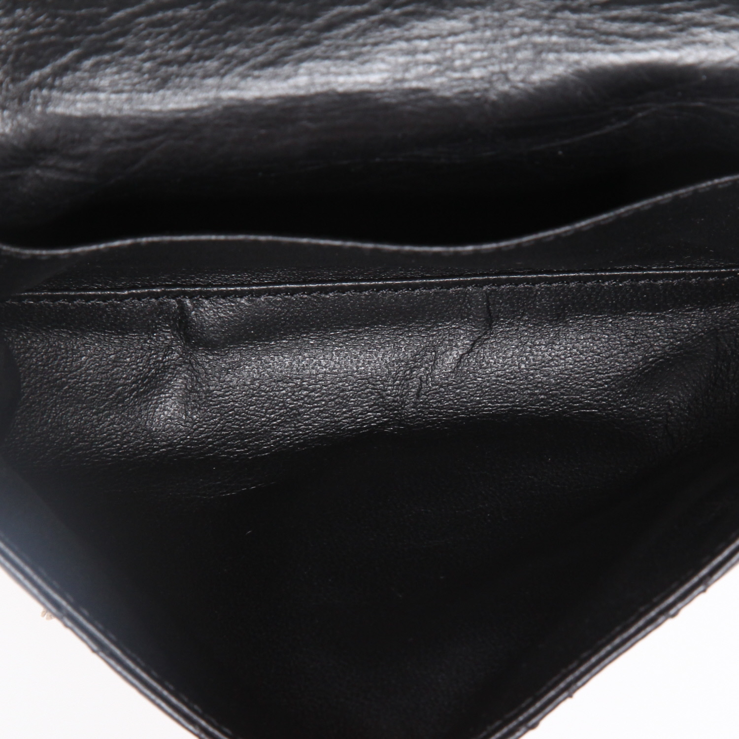 Pochette-ceinture Chanel Pochette ceinture en cuir grainé noir - Detail D8