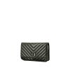 Sac bandoulière Chanel  Wallet on Chain So Black en cuir matelassé chevrons noir - 00pp thumbnail