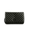 Sac bandoulière Chanel  Wallet on Chain So Black en cuir matelassé chevrons noir - 360 thumbnail