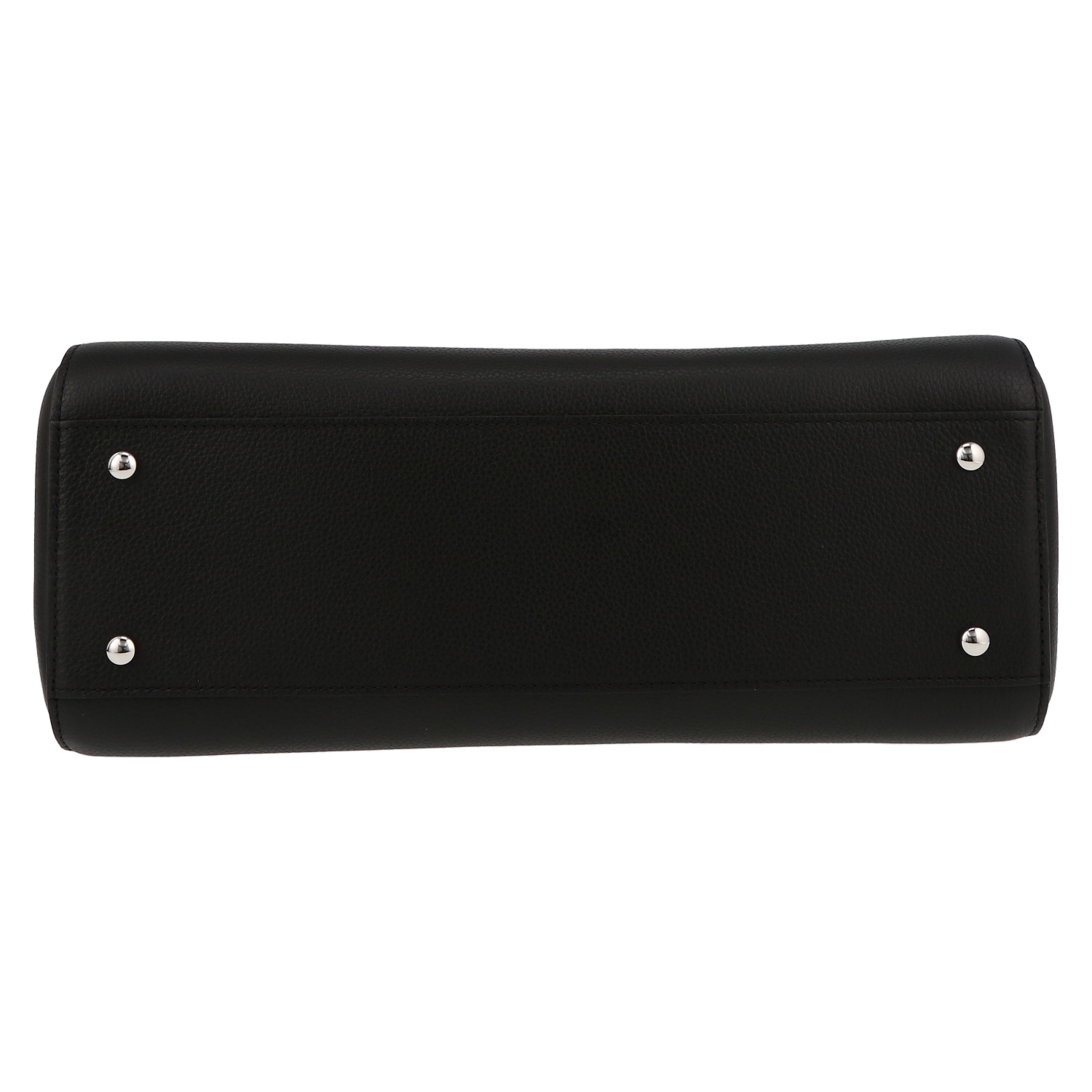 Chanel Executive shopping bag in black grained leather - Detail D4