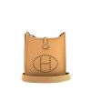 Hermès  Mini Evelyne shoulder bag  leather taurillon clémence chai - 360 thumbnail