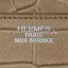 Borsa Hermès  Birkin 35 cm in coccodrillo marino Poussiere - Detail D4 thumbnail