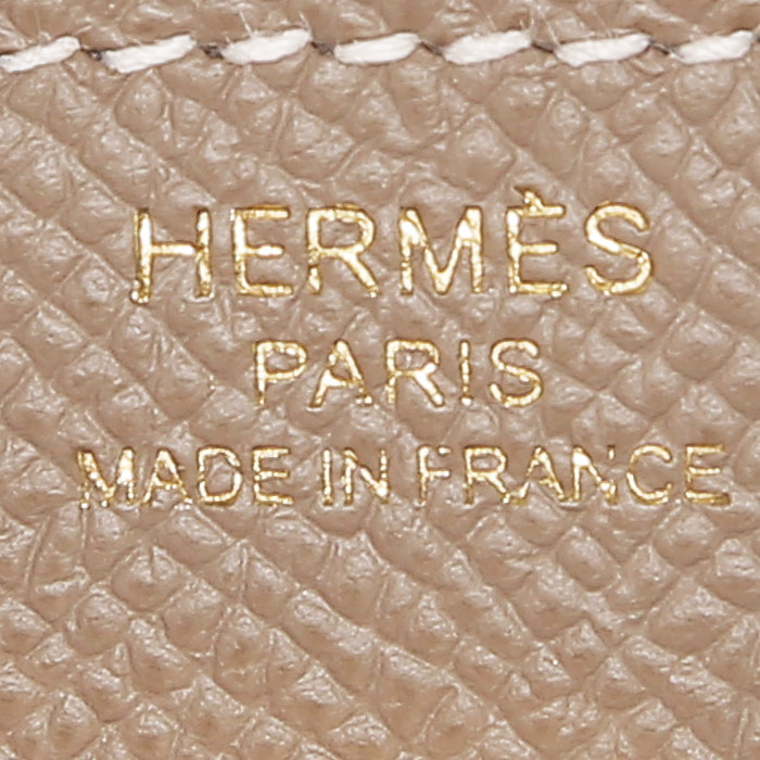 Sac à main Hermès  Birkin 25 cm en cuir epsom étoupe - Detail D3