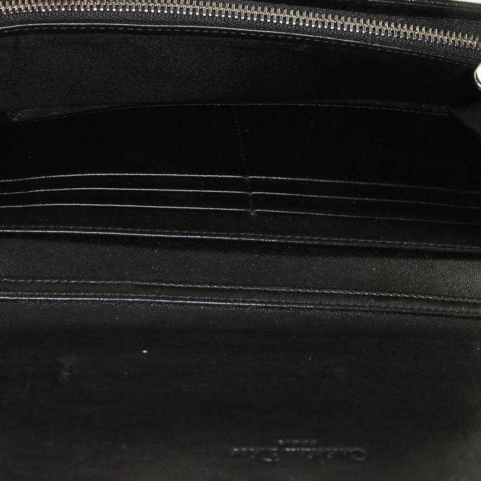 Bolso de mano Dior   en cuero negro - Detail D2