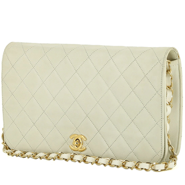 Bolso de mano Chanel  Mademoiselle en cuero acolchado blanco
