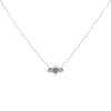 Tiffany & Co Paper Flowers necklace in platinium, diamonds and aquamarine - 00pp thumbnail
