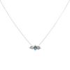 Tiffany & Co Paper Flowers necklace in platinium, diamonds and aquamarine - 00pp thumbnail