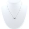 Collar Tiffany & Co Paper Flowers de platino, diamantes y aguamarina - 360 thumbnail