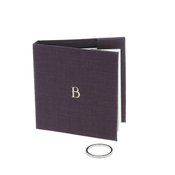 Alianza Boucheron Beloved de platino y diamantes - Detail D2