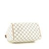Louis Vuitton Speedy 25 cm handbag in azur damier canvas and natural leather - Detail D4 thumbnail