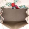 Hermès  Kelly 20 cm handbag  in beige silk - Detail D3 thumbnail