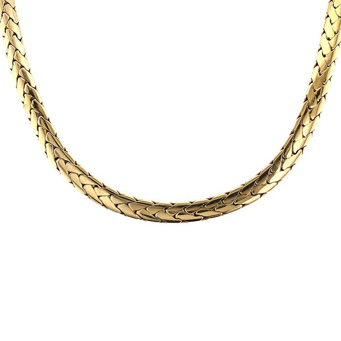 Half-articulated Cartier Iphigénie necklace in yellow gold - 00pp