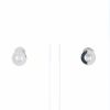 Paire de boucles d'oreilles Chopard Happy Diamonds en or blanc et diamants - 360 thumbnail