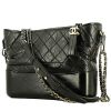 Chanel  Gabrielle  medium model  shoulder bag  in black quilted leather - 00pp thumbnail