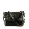 Chanel  Gabrielle  medium model  shoulder bag  in black quilted leather - 360 thumbnail