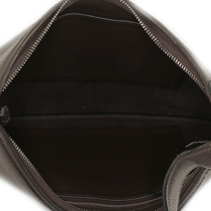 Hermès  Trim handbag  in brown togo leather - Detail D2