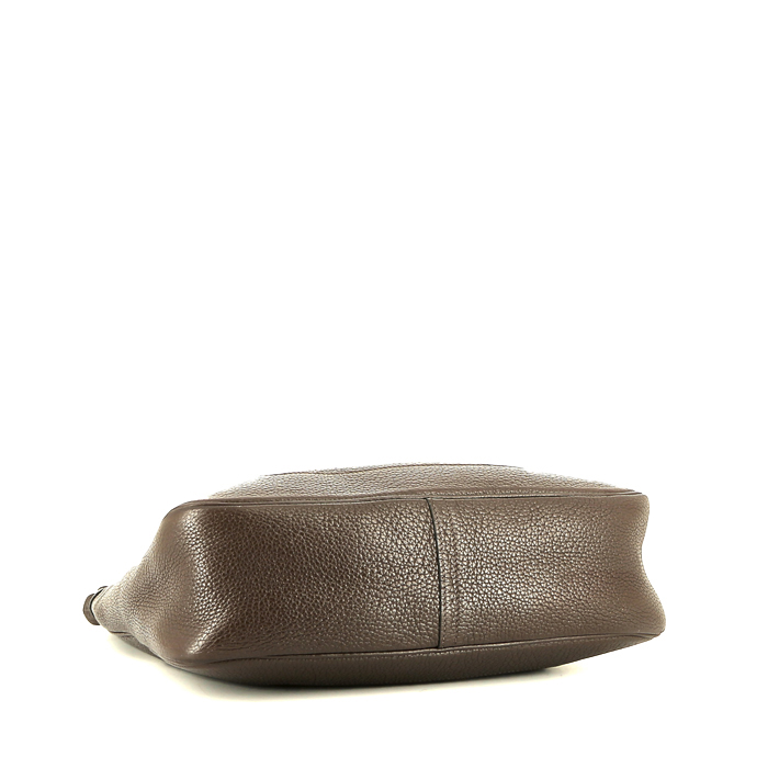 Hermès  Trim handbag  in brown togo leather - Detail D4