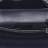 Dior  Caro small model  shoulder Jeans bag  in blue canvas - Detail D3 thumbnail