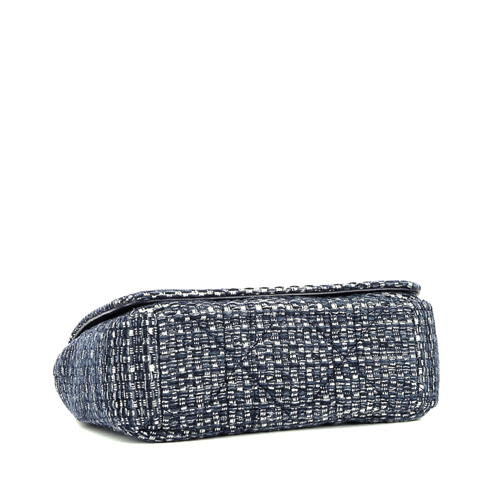 Dior  Caro small model  shoulder bag  in blue canvas - Detail D5