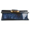 Dior  30 Montaigne shoulder bag  in black and blue leather - Detail D1 thumbnail
