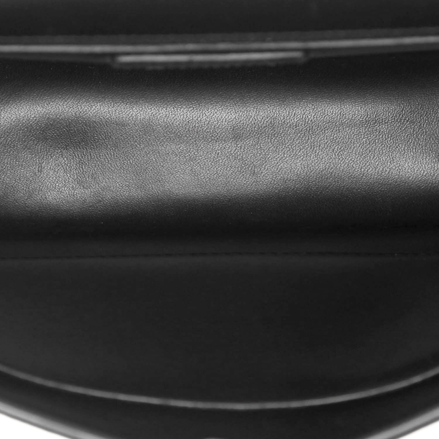 Dior  30 Montaigne shoulder bag  in black and blue leather - Detail D3