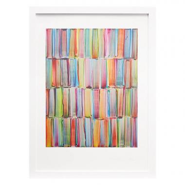 Bernard Frize, "Neoci", impression digitale en couleurs sur papier, signée, numérotée et encadrée, de 2013