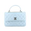Sac bandoulière Chanel  Trendy CC en cuir matelassé bleu-ciel - 360 thumbnail