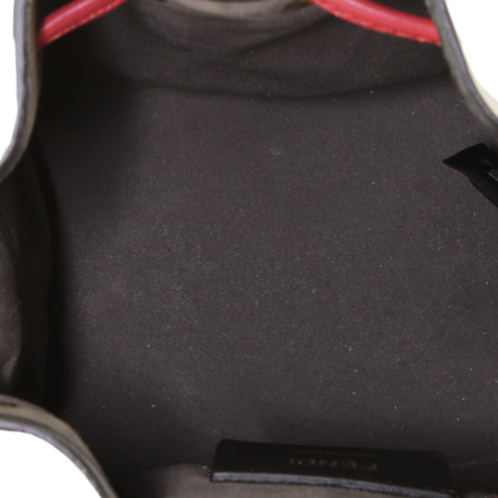 Borsa Fendi  Mon Trésor in pelle beige e rossa - Detail D2