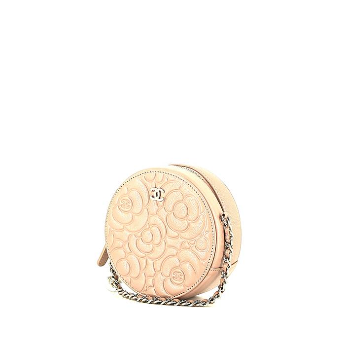 CHANEL Iridescent Caviar Quilted Round Clutch With Chain in Pink  Chanel  handbags pink, Trending handbag, Chanel handbags classic