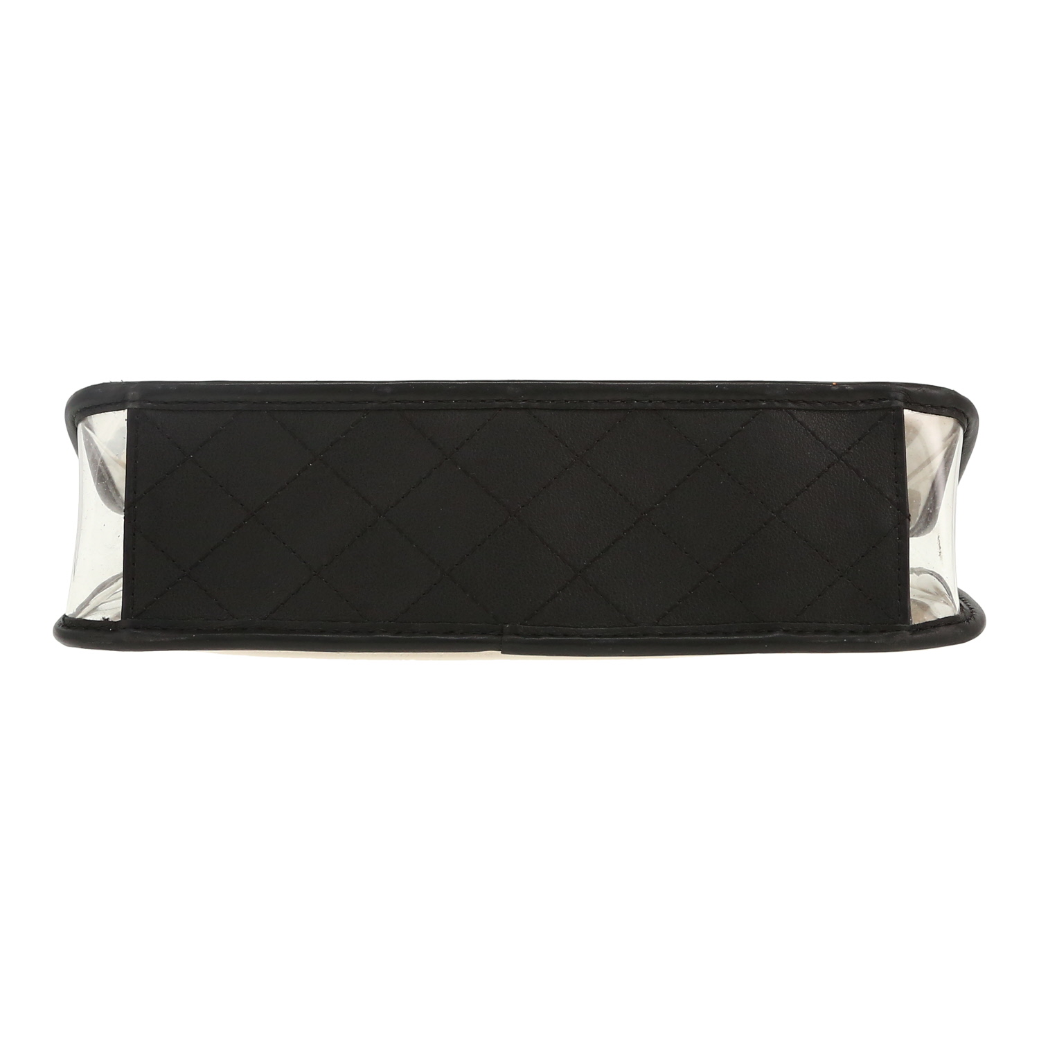 Borsa Chanel  Timeless in PVC trasparente e pelle nera - Detail D1