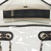 Bolso de mano Chanel  Timeless en vinilo transparente y cuero negro - Detail D3 thumbnail