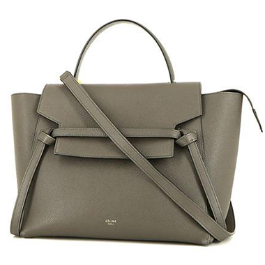 Bolso bandolera Celine  Belt en cuero granulado gris