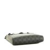 Gucci  Suprême GG shoulder bag  in grey monogram canvas  and black leather - Detail D4 thumbnail