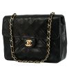 Bolso bandolera Chanel  Mini Timeless modelo pequeño  en cuero acolchado negro - 00pp thumbnail