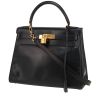 Hermès  Kelly 28 cm handbag  in dark blue box leather - 00pp thumbnail