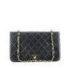 Chanel  Mademoiselle shoulder bag  in navy blue quilted leather - 360 thumbnail