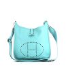 Hermès  Evelyne small model  shoulder bag  in Bleu Atoll epsom leather - 360 thumbnail