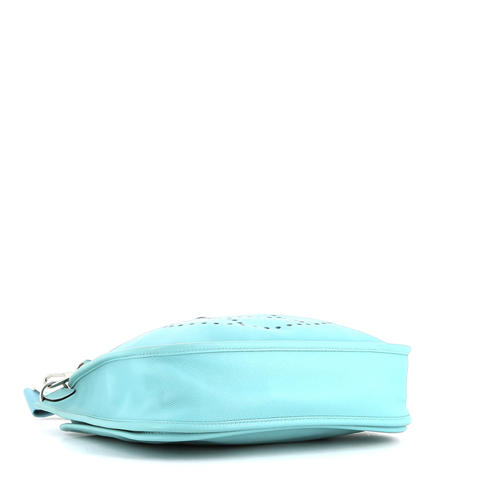 Bolso bandolera Hermès «Evelyne» de 29 cm, de piel Epsom Bleu Atoll - Detail D4