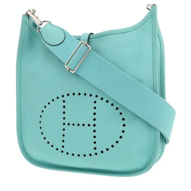 Hermès Evelyne 29 cm shoulder bag in Bleu Atoll Epsom leather