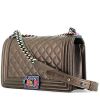 Chanel  Boy shoulder bag  in golden brown quilted leather - 00pp thumbnail