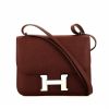 Bolso bandolera Hermès  Constance mini  en cuero epsom rojo Sellier - 360 thumbnail