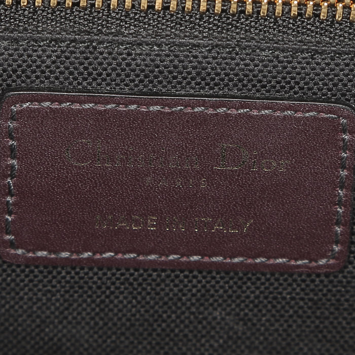 Dior  30 Montaigne handbag  in burgundy monogram canvas Oblique - Detail D4