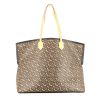 Shopping bag Burberry   in tela siglata marrone e pelle naturale - 360 thumbnail
