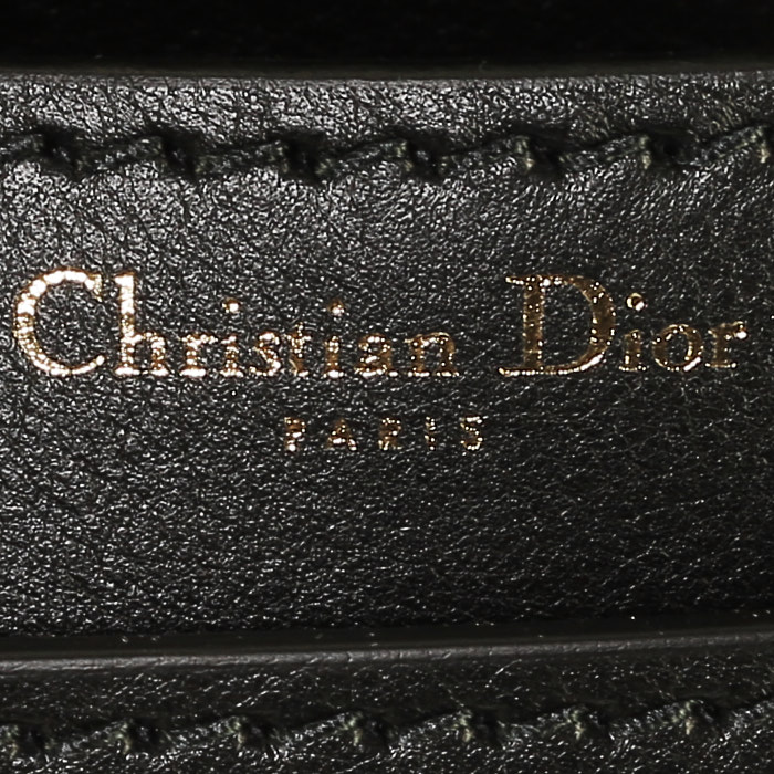 Dior  J'Adior handbag  in black leather - Detail D4